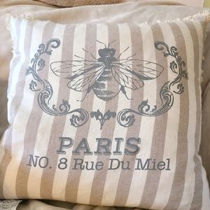 Like New Paris Large Feather Throw Pillow.
